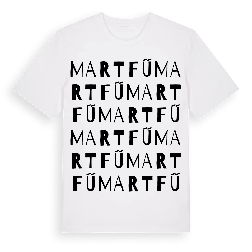 Martfű ordlek t-shirt – White, i miljö