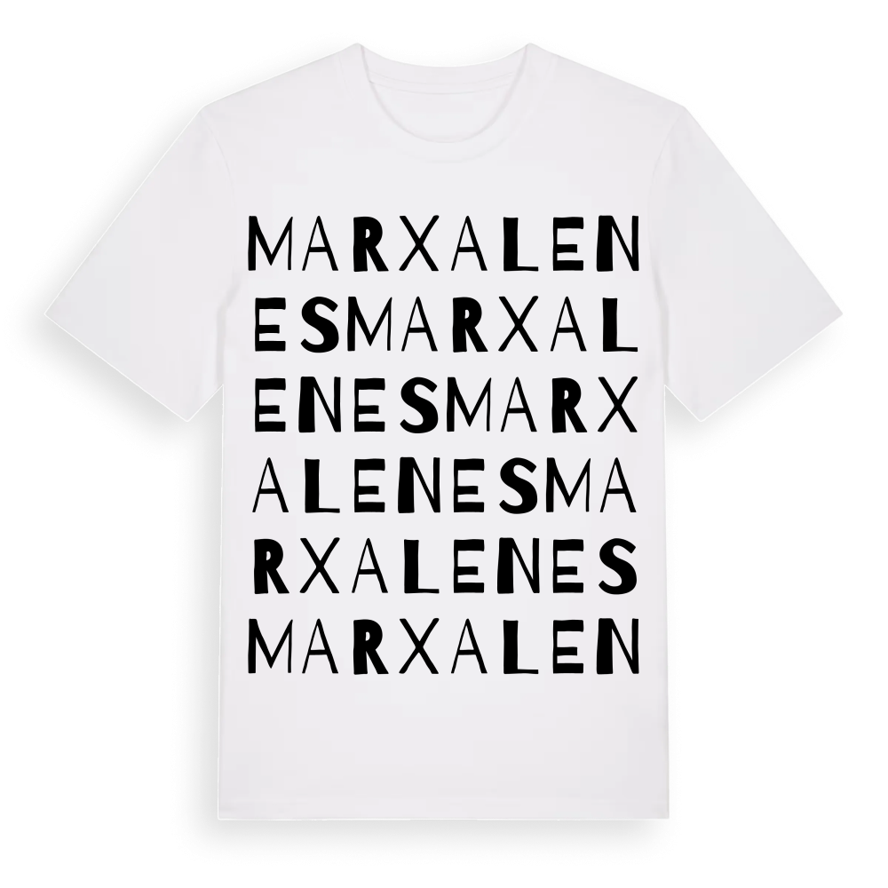 Marxalenes ordlek t-shirt – White, i miljö