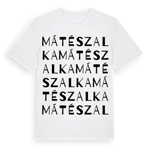 Mátészalka ordlek t-shirt – ekologisk bomull t-shirt från Pinshirt