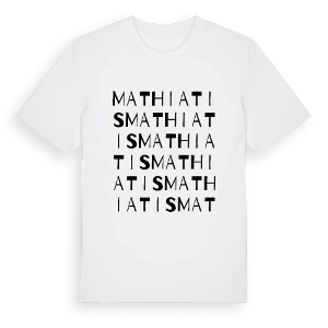 Mathiatis ordlek t-shirt – ekologisk bomull t-shirt från Pinshirt