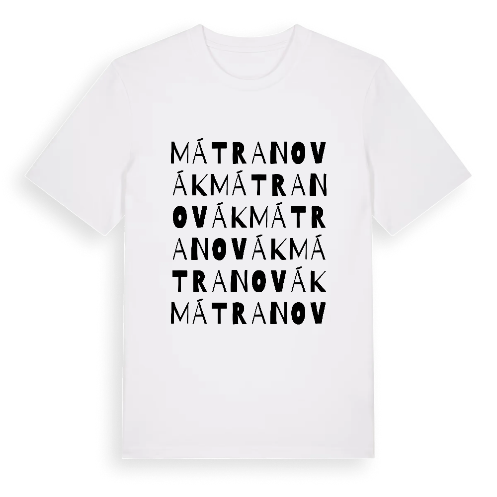 Mátranovák ordlek t-shirt – White, i miljö