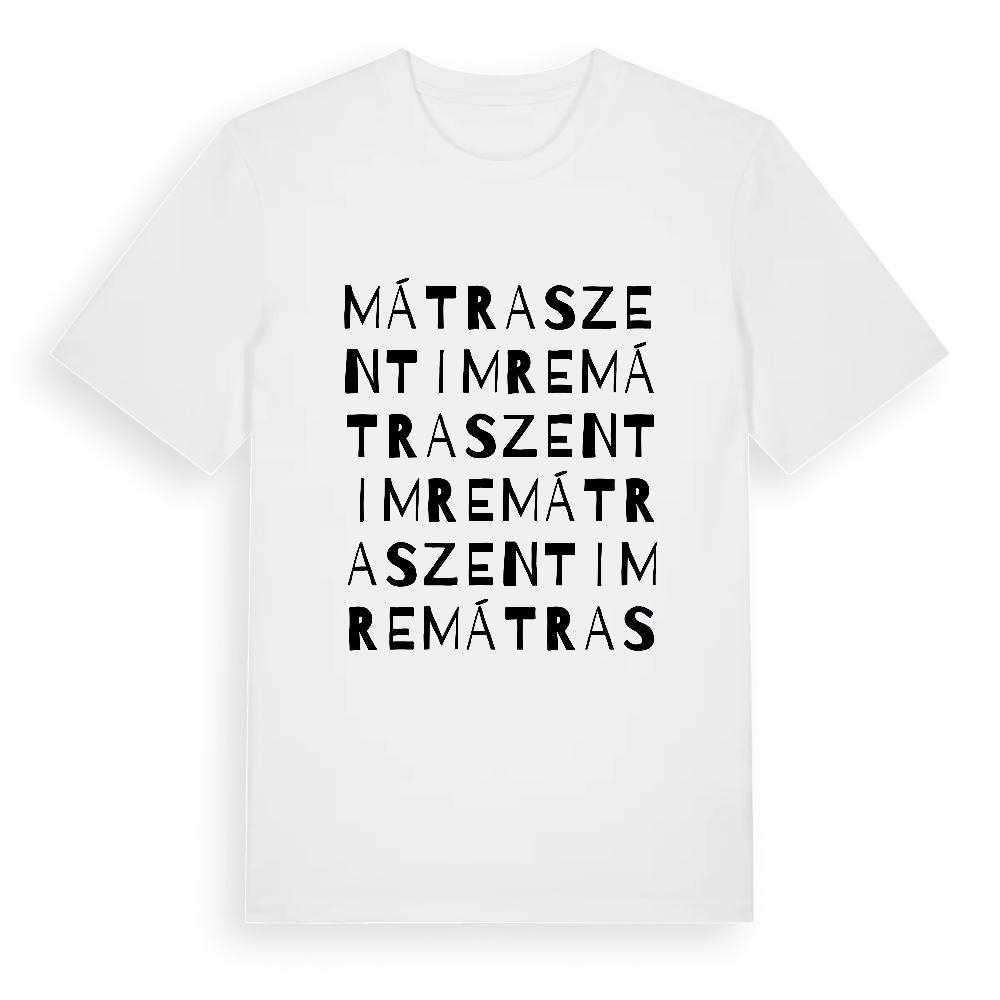 Mátraszentimre ordlek t-shirt – White, i miljö