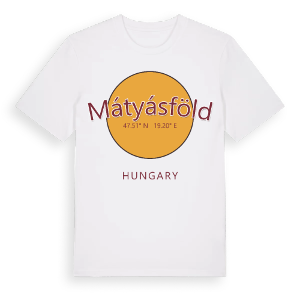 Mátyásföld cirkel t-shirt – ekologisk bomull t-shirt från Pinshirt