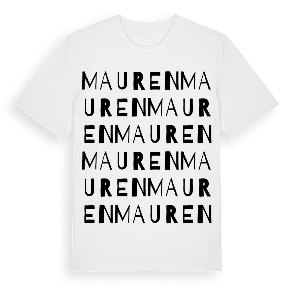 Mauren ordlek t-shirt – White, i miljö