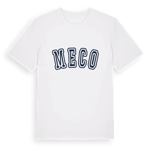 Meco college t-shirt – ekologisk bomull t-shirt från Pinshirt
