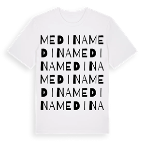 Medina ordlek t-shirt – ekologisk bomull t-shirt från Pinshirt