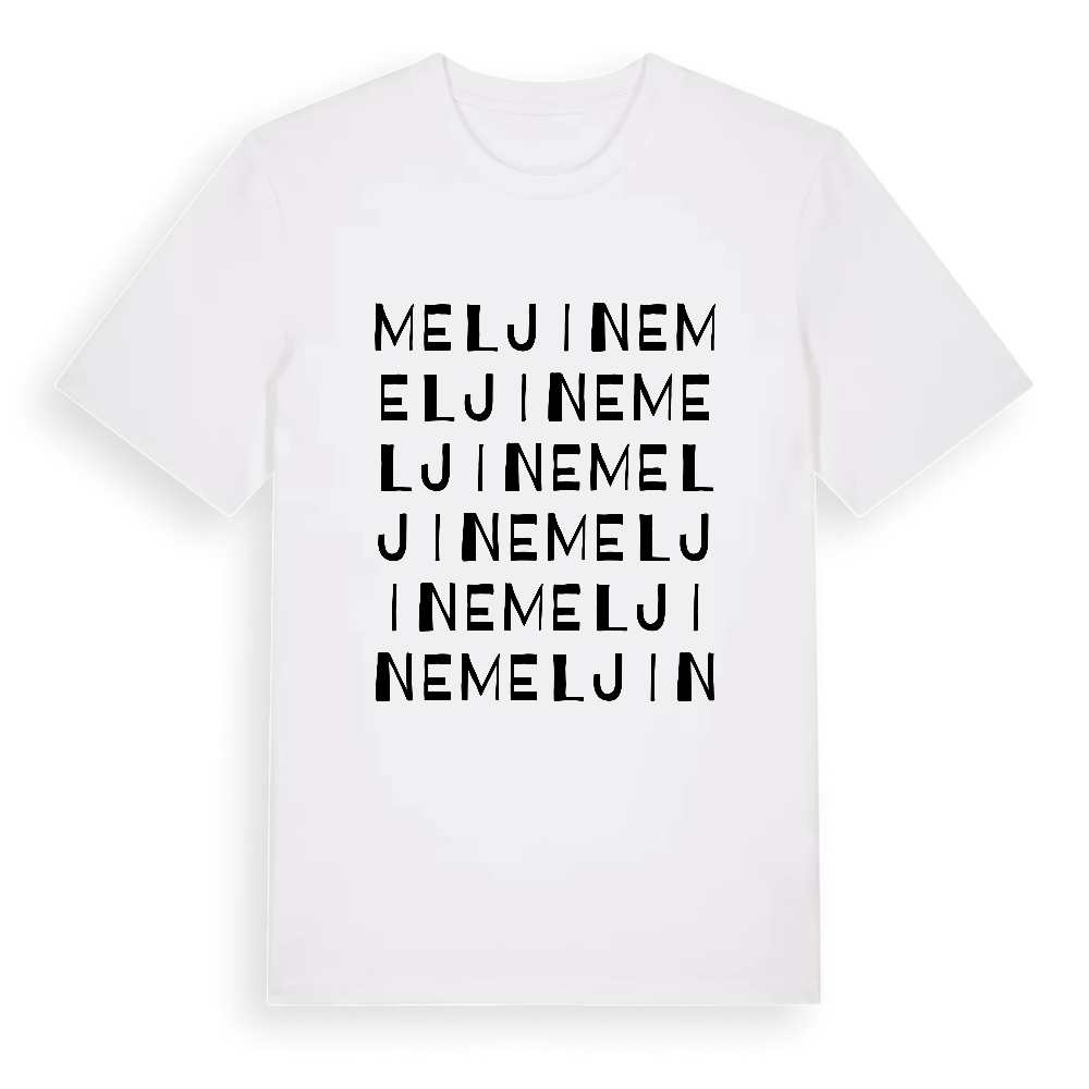Meljine ordlek t-shirt – White, i miljö