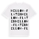 White t-shirt med Mellom-Flaten ordlek t-shirt