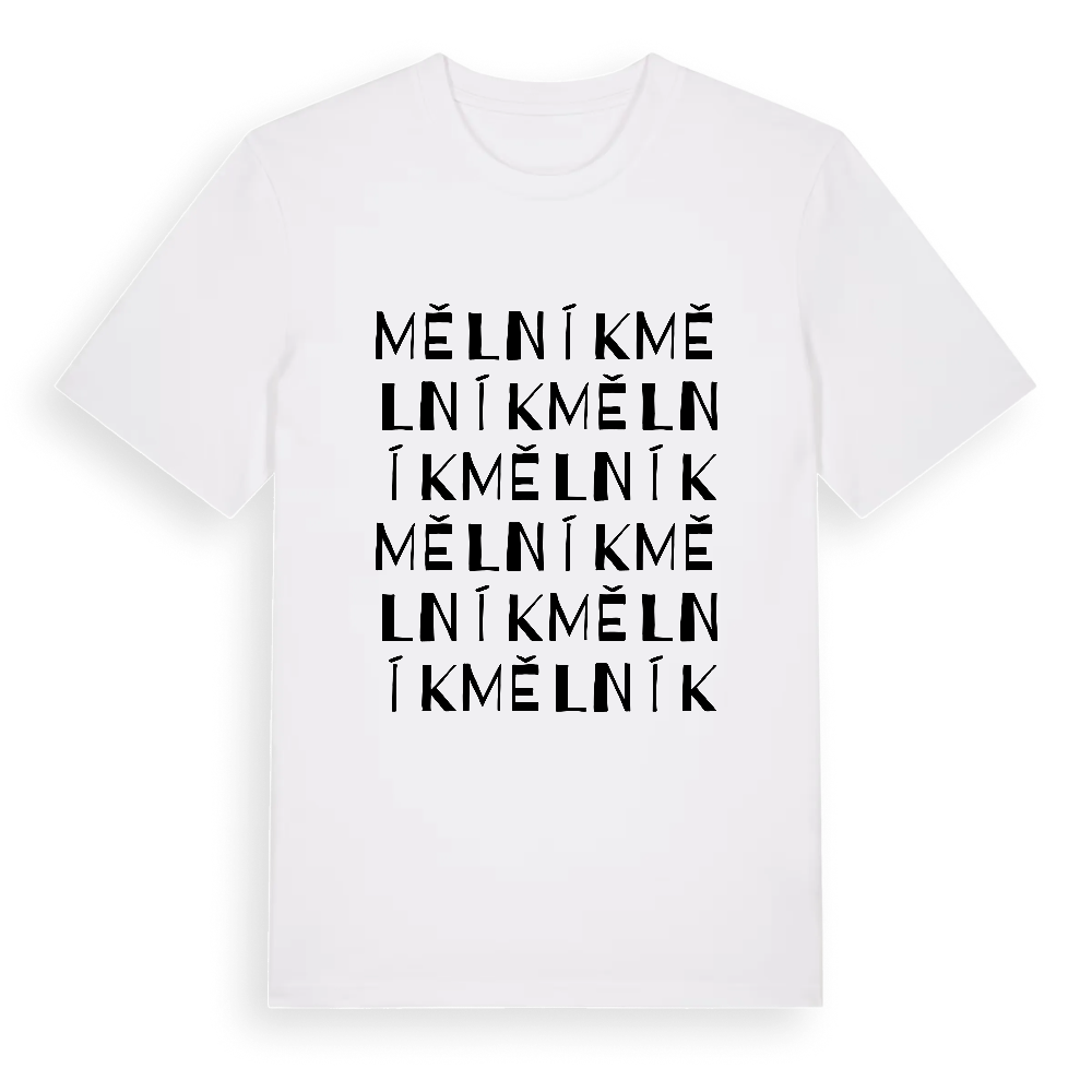 Mělník ordlek t-shirt – White, i miljö