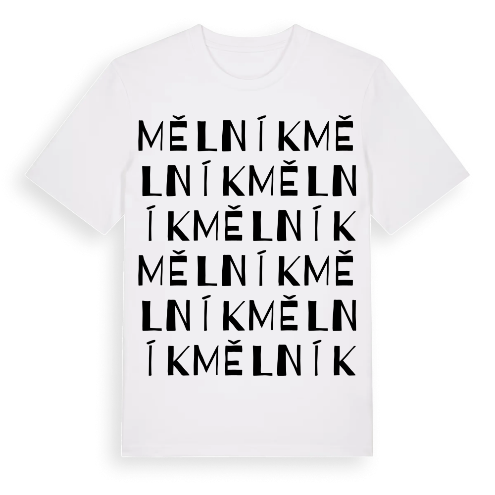 Mělník ordlek t-shirt – White, i miljö