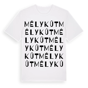 Mélykút ordlek t-shirt – ekologisk bomull t-shirt från Pinshirt