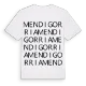 Mendigorria ordlek t-shirt