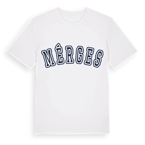 Mérges college t-shirt – ekologisk bomull t-shirt från Pinshirt