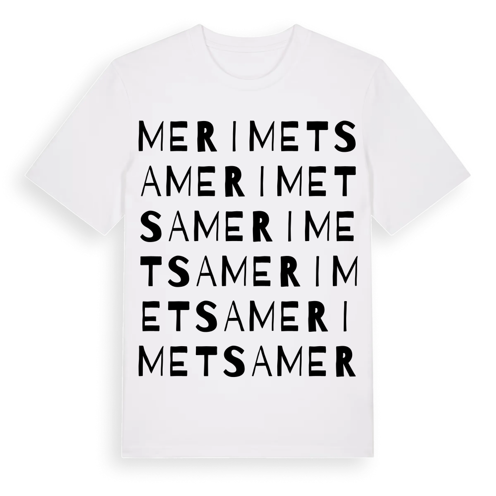Merimetsa ordlek t-shirt – White, i miljö