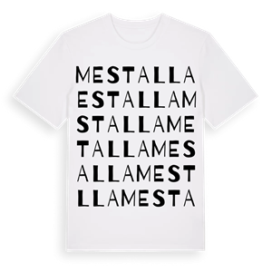 Mestalla ordlek t-shirt – ekologisk bomull t-shirt från Pinshirt