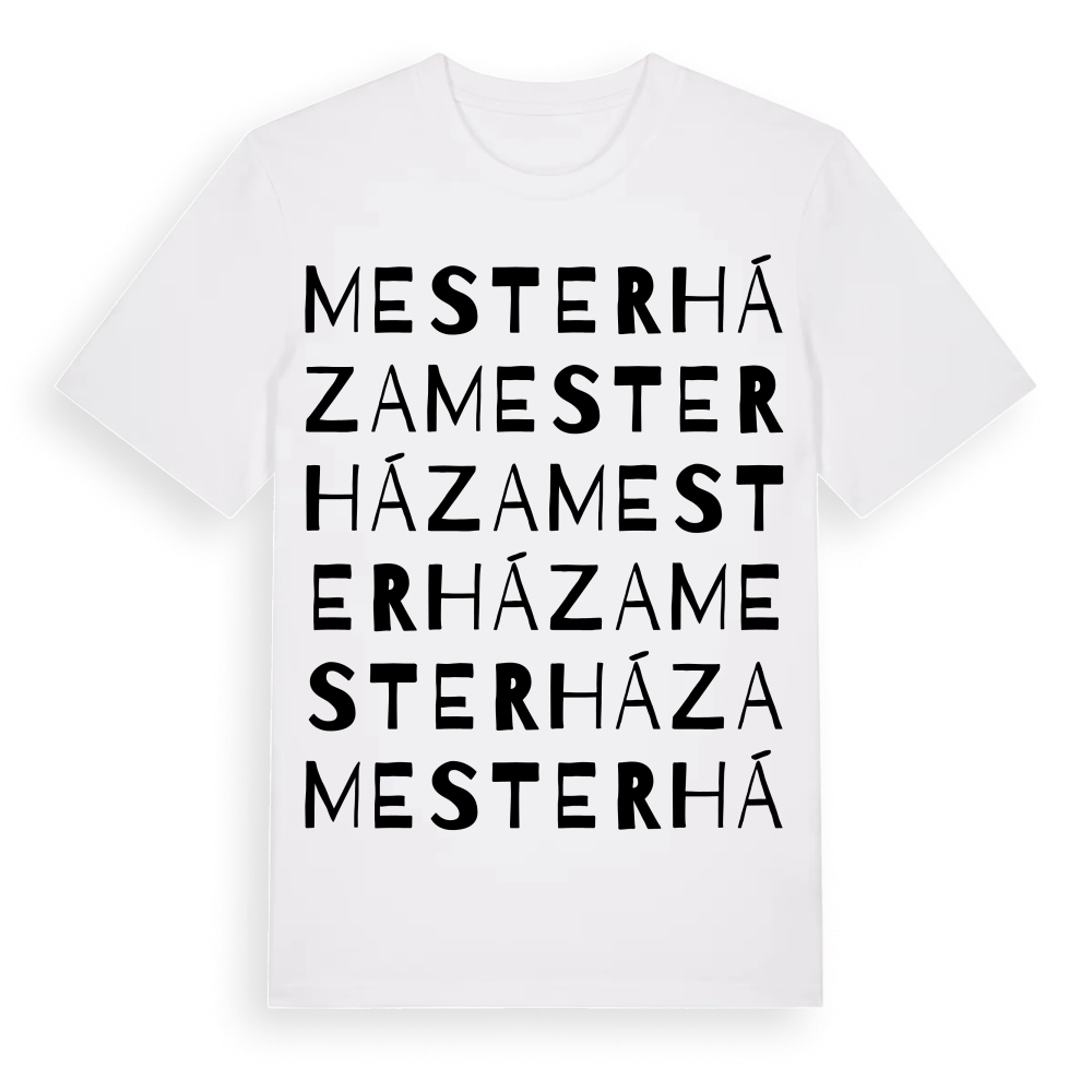 Mesterháza ordlek t-shirt – White, i miljö