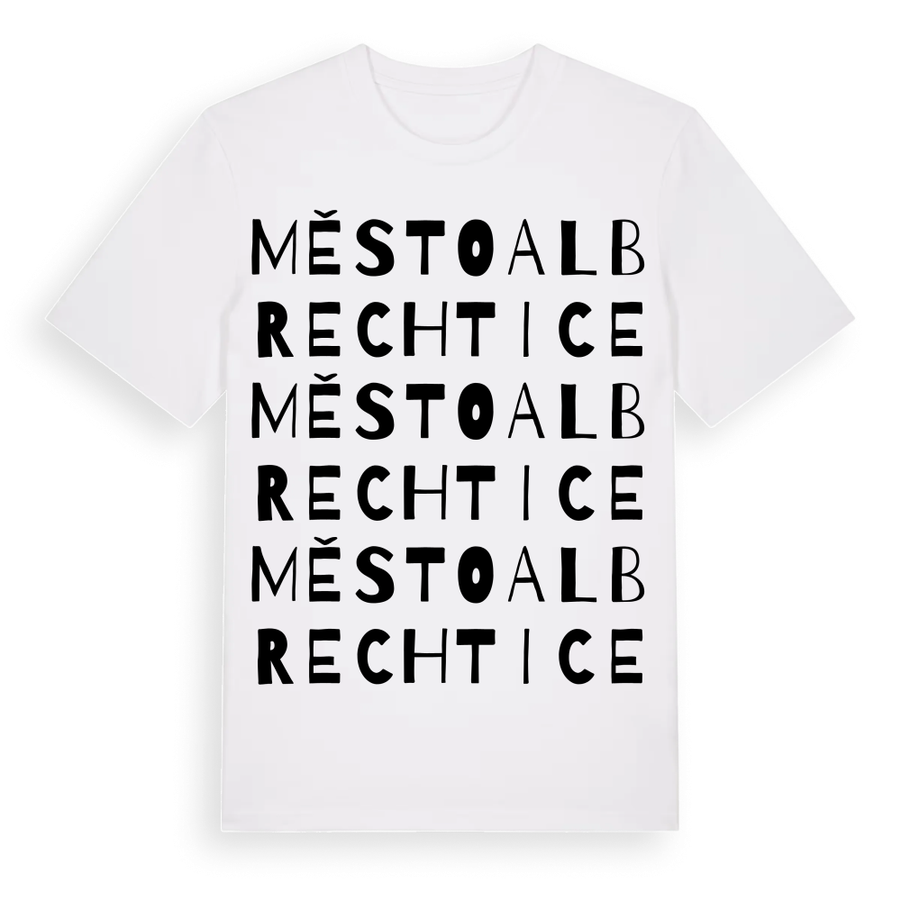 Město Albrechtice ordlek t-shirt – White, i miljö