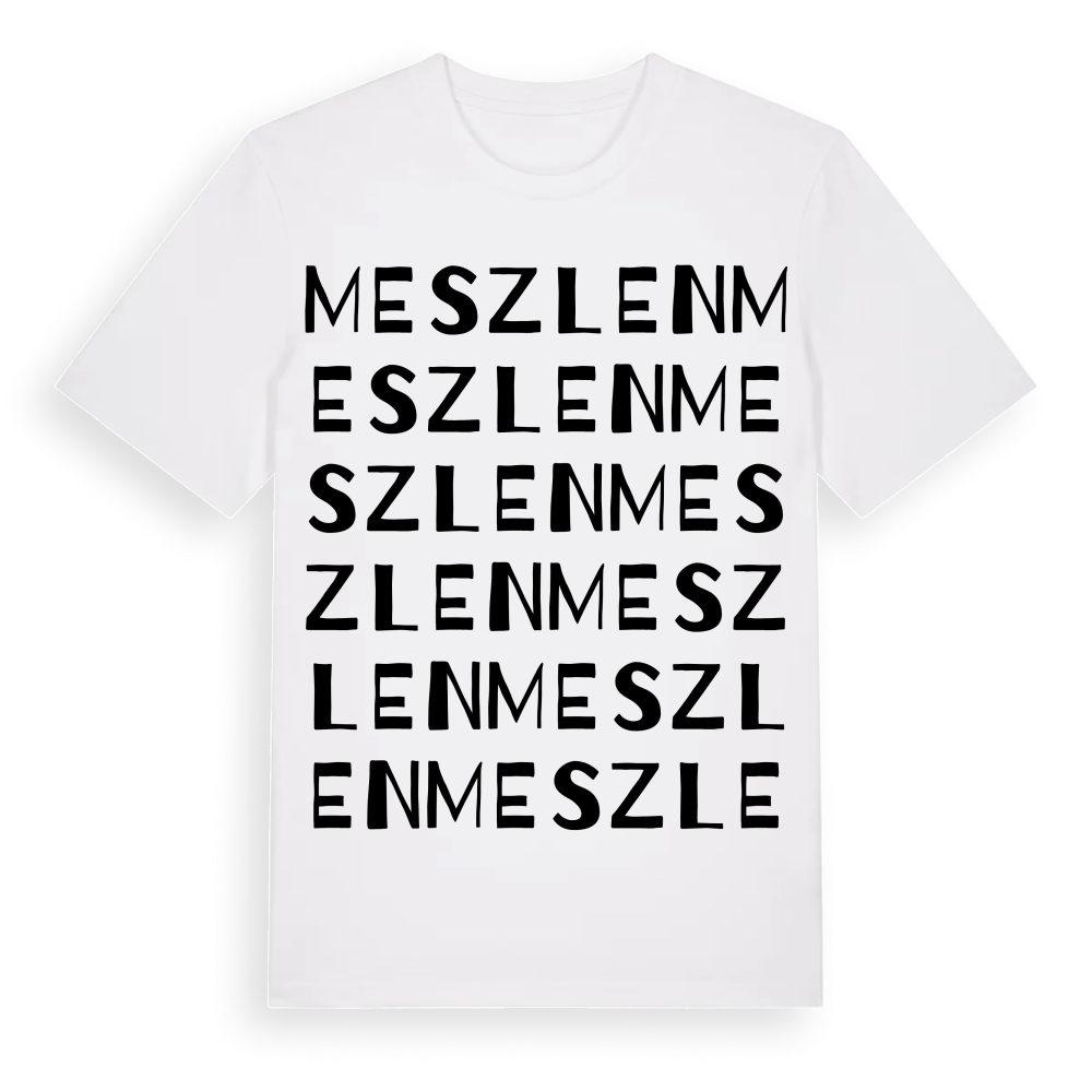 Meszlen ordlek t-shirt – White, i miljö