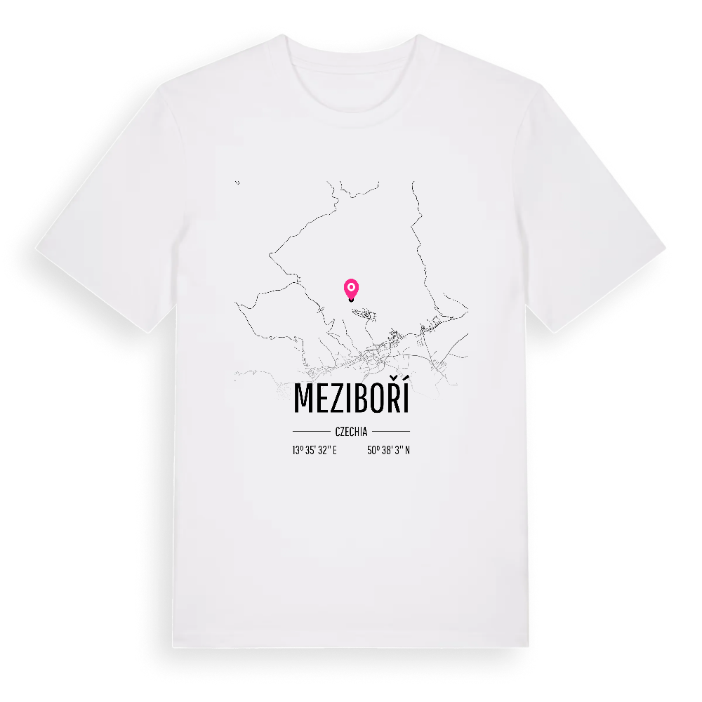 Meziboří karta t-shirt – White, i miljö