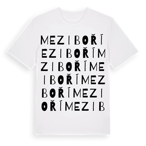 Meziboří ordlek t-shirt – ekologisk bomull t-shirt från Pinshirt