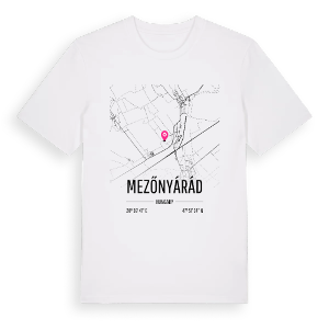 Mezőnyárád karta t-shirt – ekologisk bomull t-shirt från Pinshirt