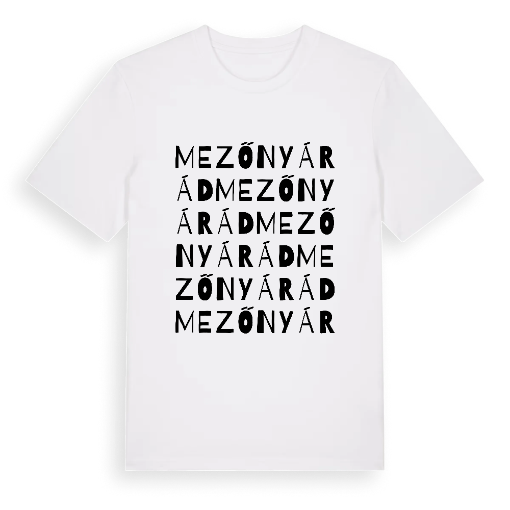 Mezőnyárád ordlek t-shirt – White, i miljö
