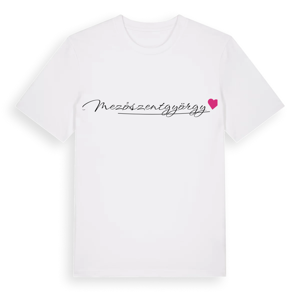 Mezőszentgyörgy hjärta t-shirt – White, i miljö