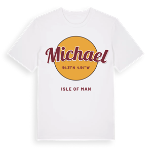 Michael cirkel t-shirt – ekologisk bomull t-shirt från Pinshirt