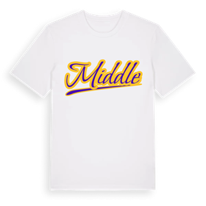 Middle baseball t-shirt – ekologisk bomull t-shirt från Pinshirt