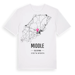 Middle karta t-shirt – ekologisk bomull t-shirt från Pinshirt