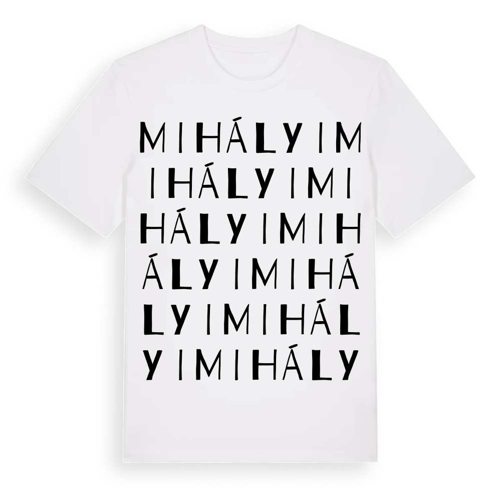 Mihályi ordlek t-shirt – White, i miljö