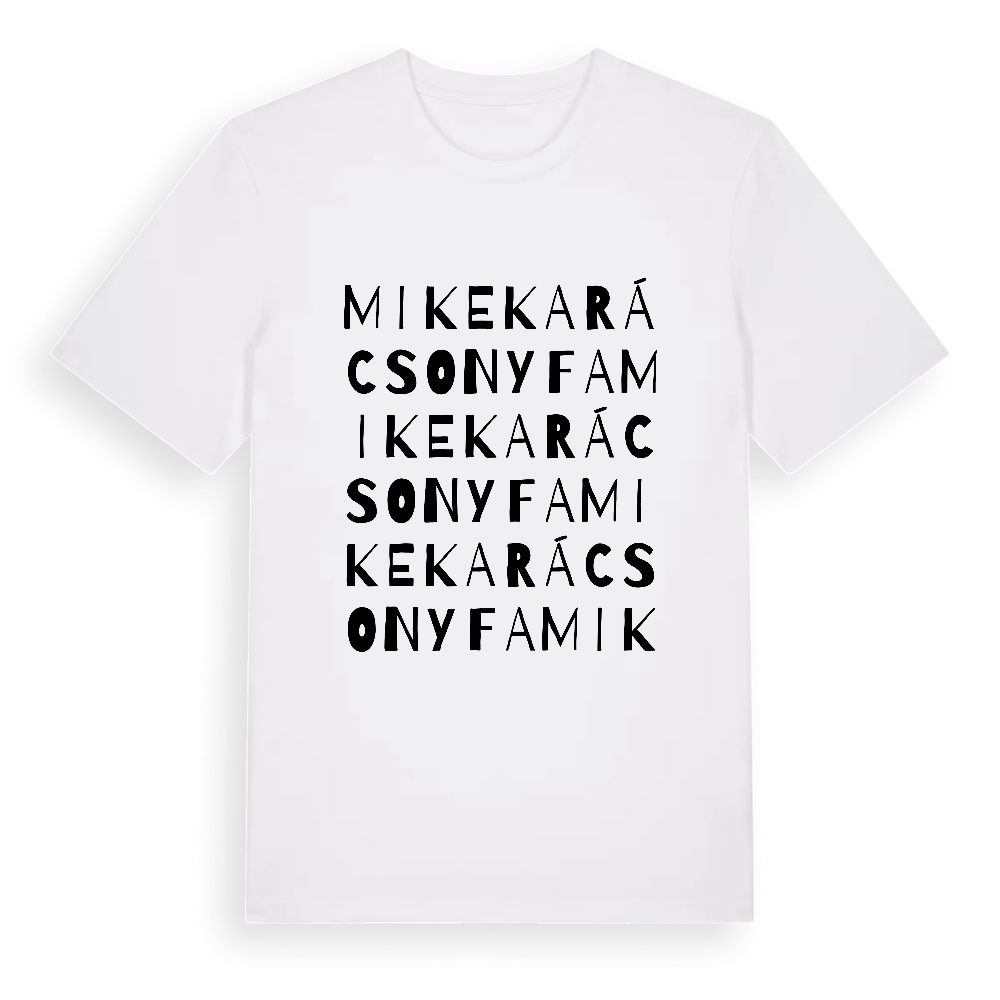 Mikekarácsonyfa ordlek t-shirt – White, i miljö