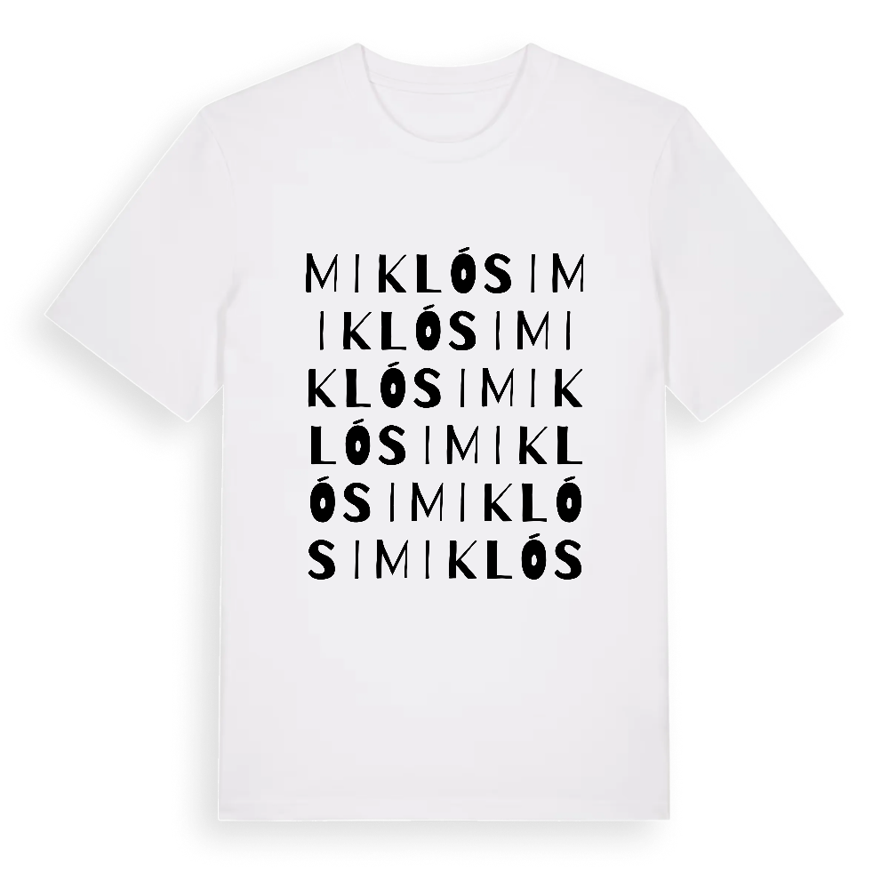 Miklósi ordlek t-shirt – White, i miljö