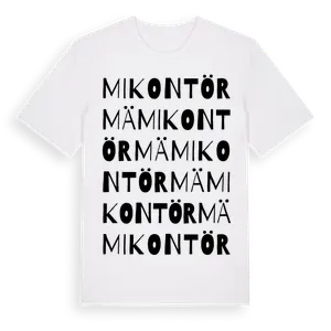 Mikontörmä ordlek t-shirt – ekologisk bomull t-shirt från Pinshirt