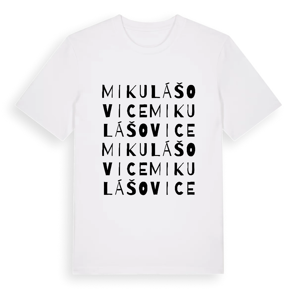 Mikulášovice ordlek t-shirt – White, i miljö