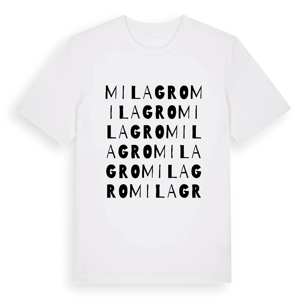 Milagro ordlek t-shirt – White, i miljö