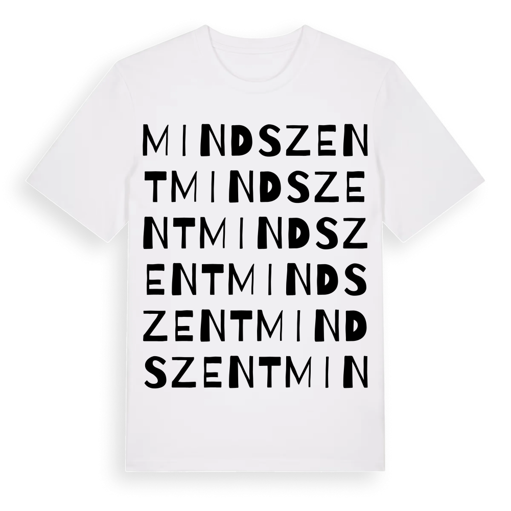 Mindszent ordlek t-shirt – White, i miljö