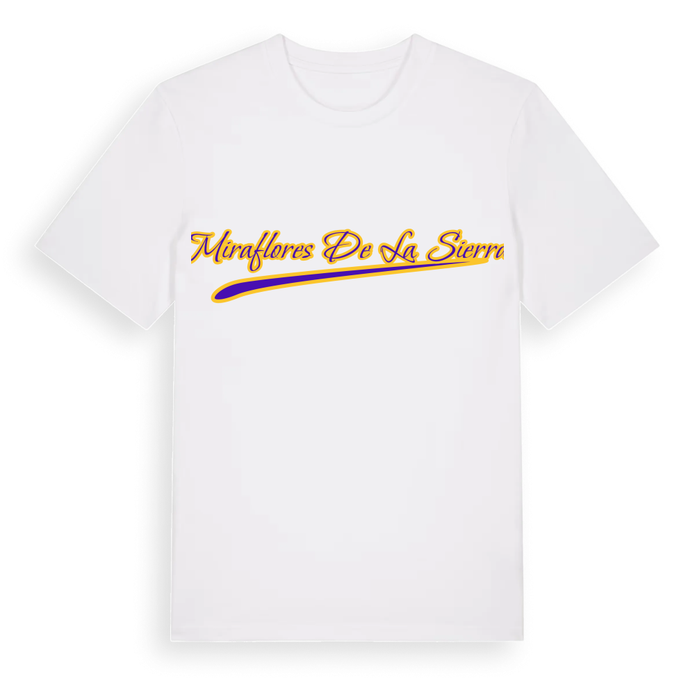 Miraflores de la Sierra baseball t-shirt – White, i miljö