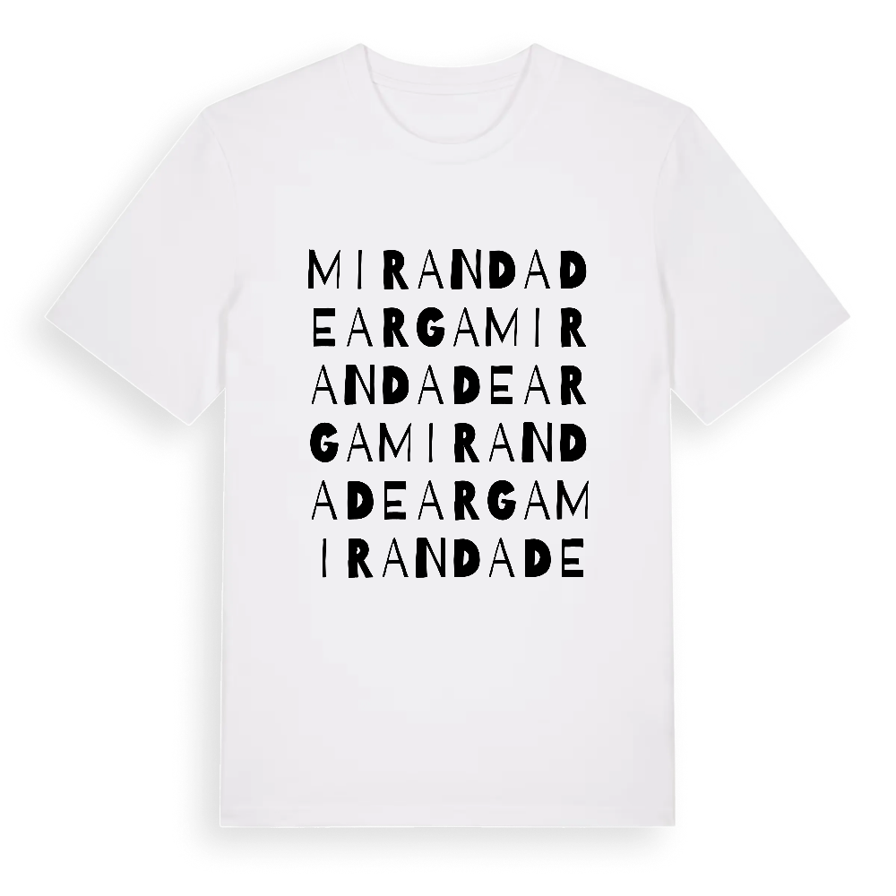 Miranda de Arga ordlek t-shirt – White, i miljö