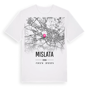 Mislata karta t-shirt – ekologisk bomull t-shirt från Pinshirt