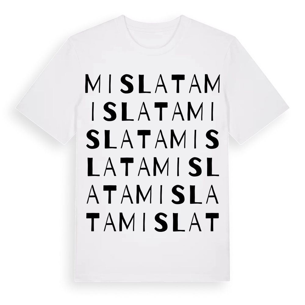 Mislata ordlek t-shirt – White, i miljö