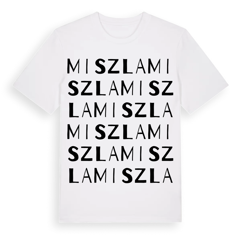 Miszla ordlek t-shirt – White, i miljö