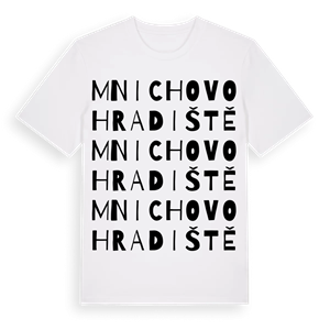 Mnichovo Hradiště ordlek t-shirt – ekologisk bomull t-shirt från Pinshirt