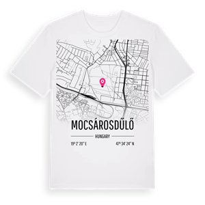 Mocsárosdűlő karta t-shirt – ekologisk bomull t-shirt från Pinshirt