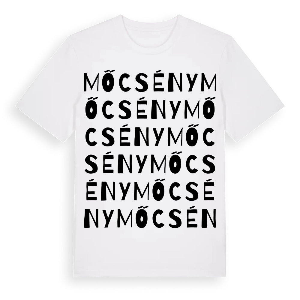 Mőcsény ordlek t-shirt – White, i miljö
