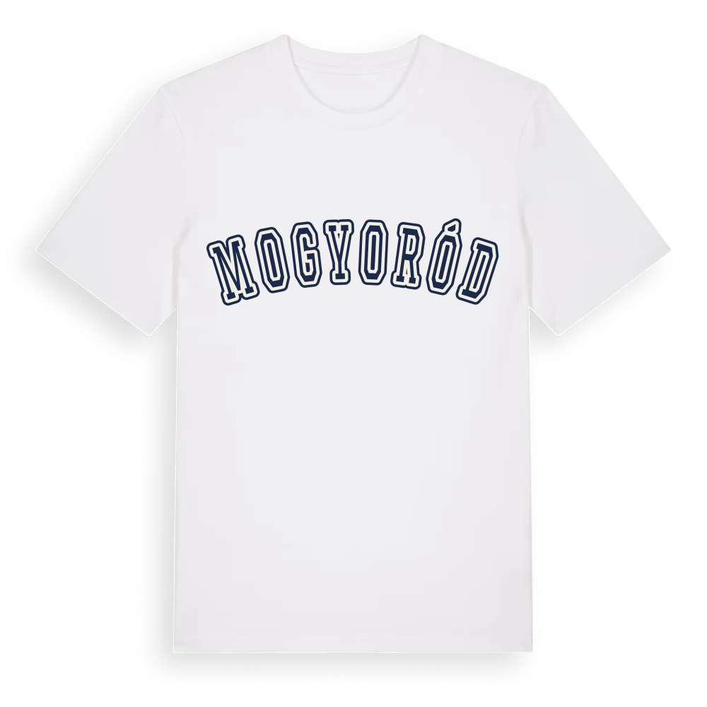 Mogyoród college t-shirt – White, i miljö
