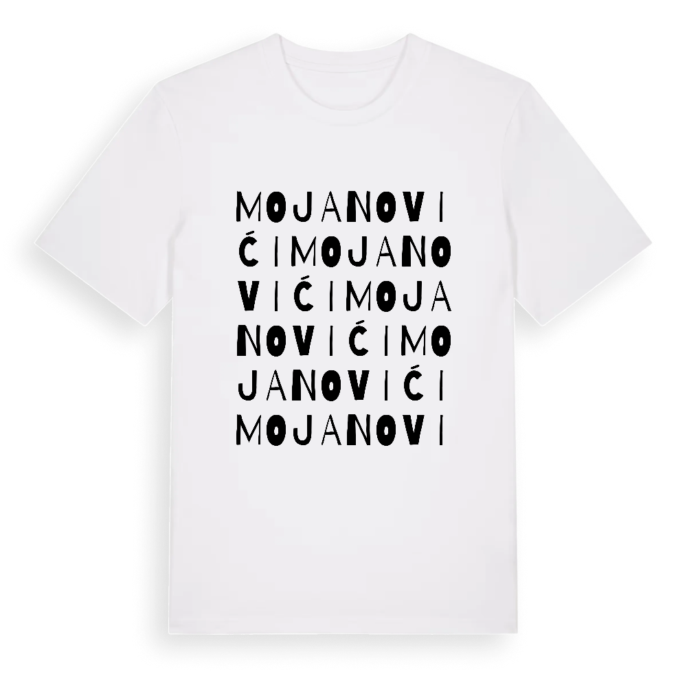 Mojanovići ordlek t-shirt – White, i miljö