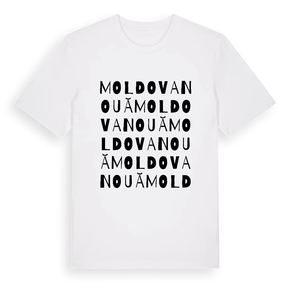 Moldova Nouă ordlek t-shirt – White, i miljö