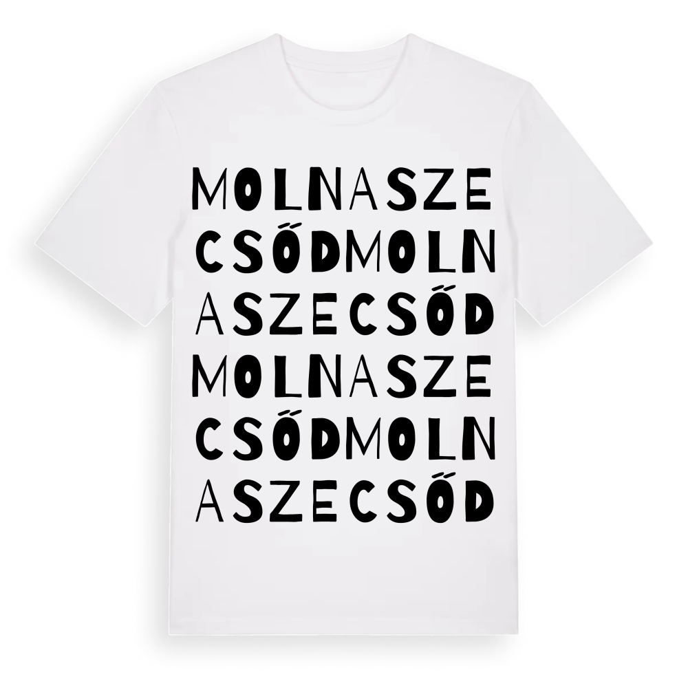 Molnaszecsőd ordlek t-shirt – White, i miljö