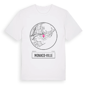 Monaco-Ville t-shirt – ekologisk bomull t-shirt från Pinshirt